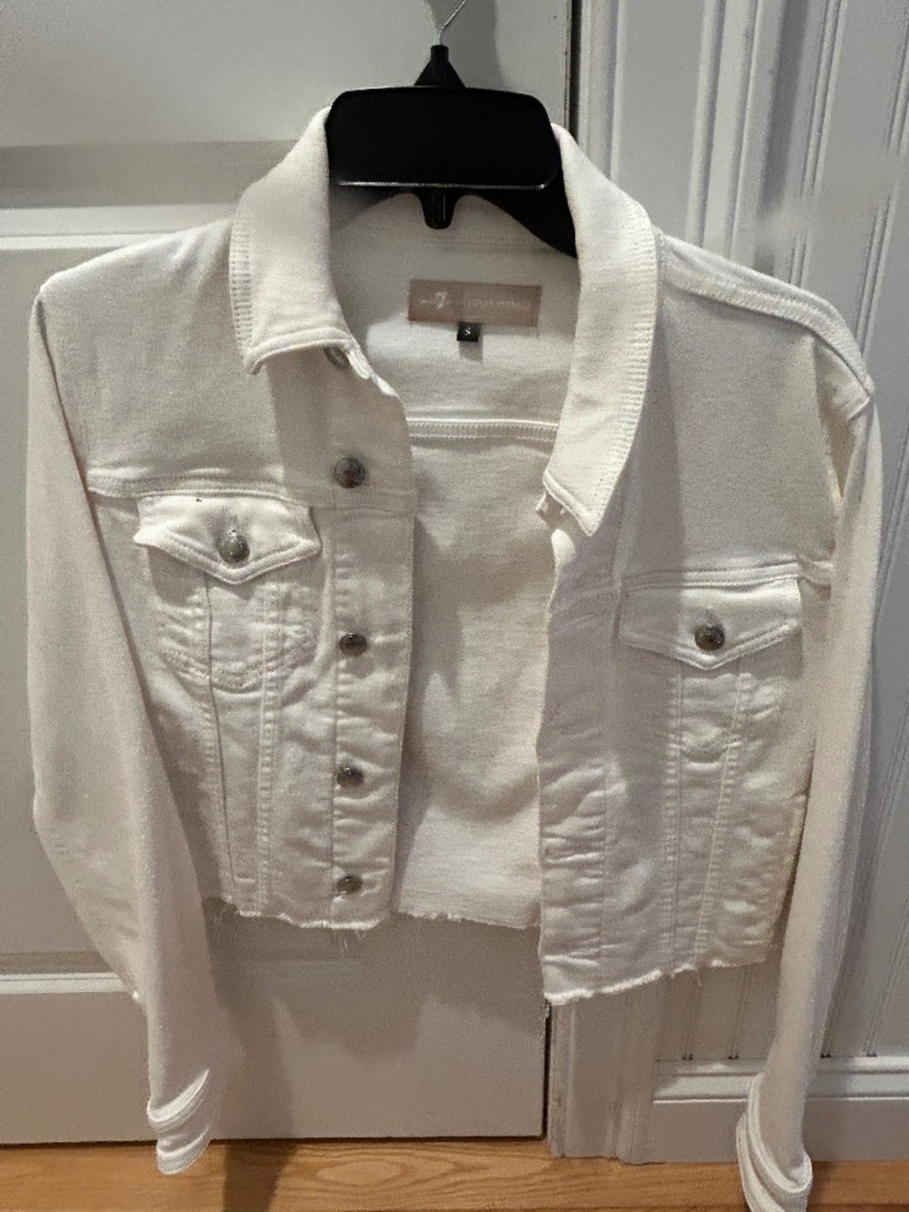 White jean jacket